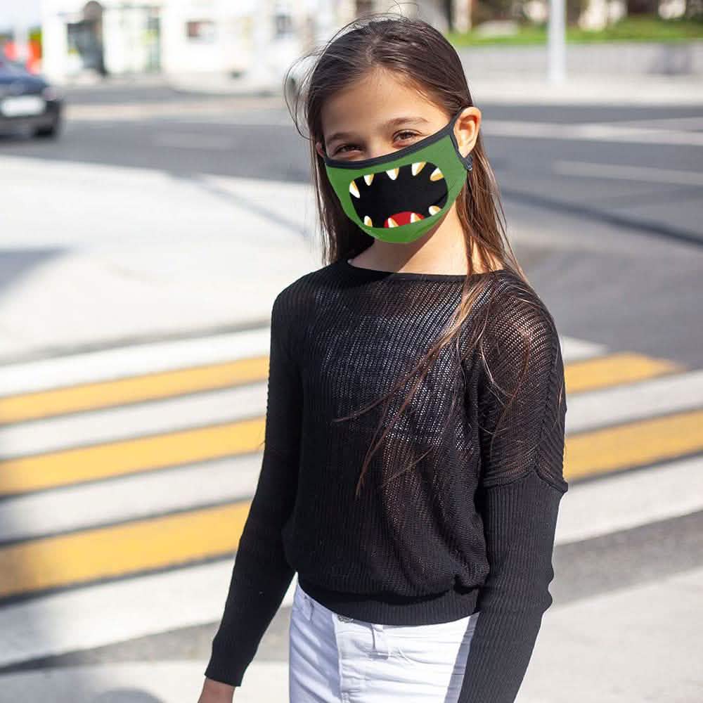 6-Pack: Two-Layer Reusable Halloween Kids Face Mask With Adjustable Earloop DailySale