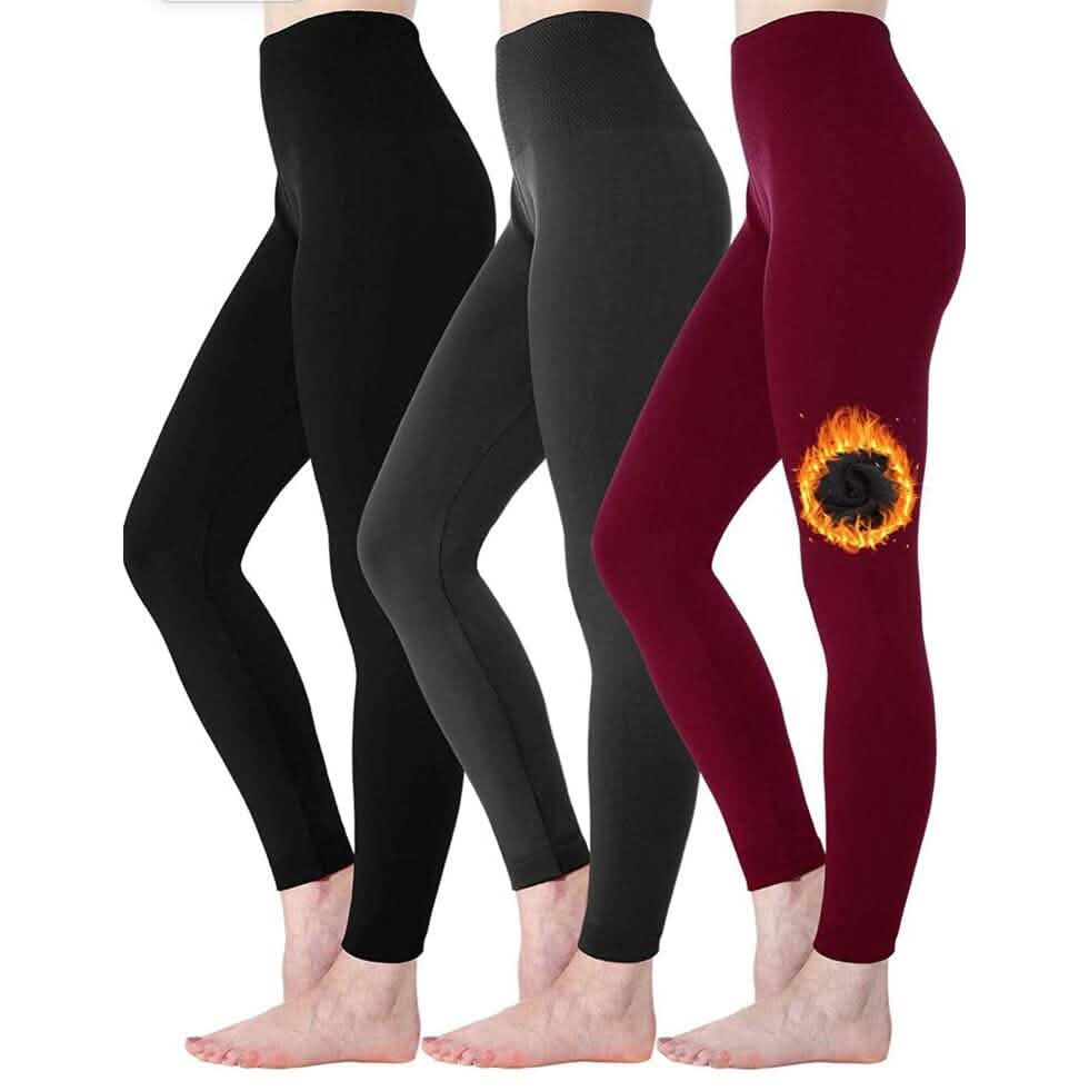 6-Pack: Women’s Extra Fleece Leggings High Waist DailySale