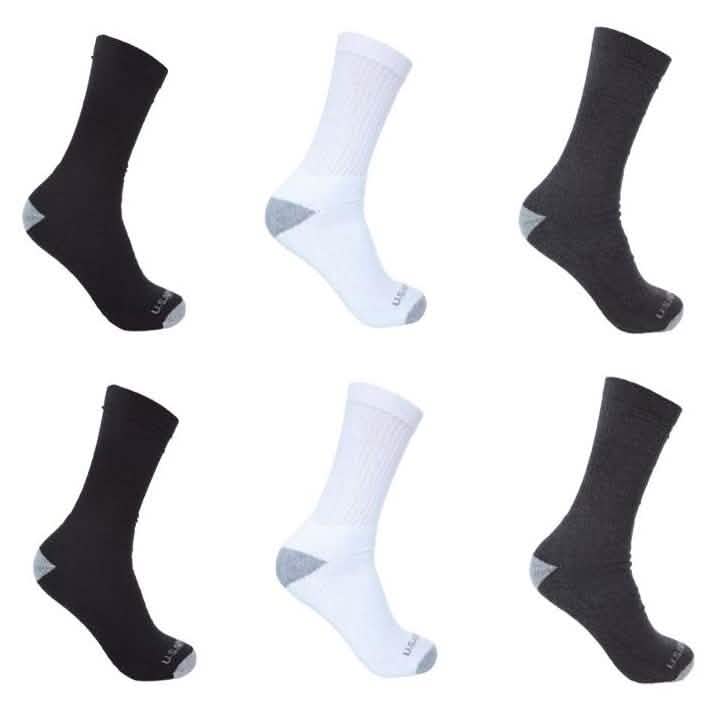 6-Pairs: U.S. ARMY Tri-Blend Socks DailySale