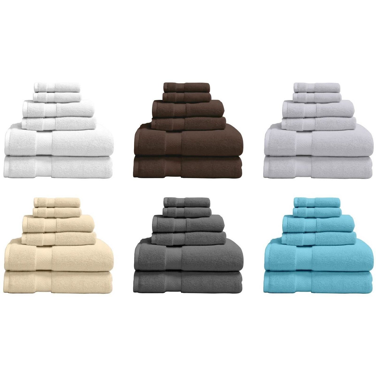 6-Piece: 100% Organic Cotton Bath Towel Set DailySale
