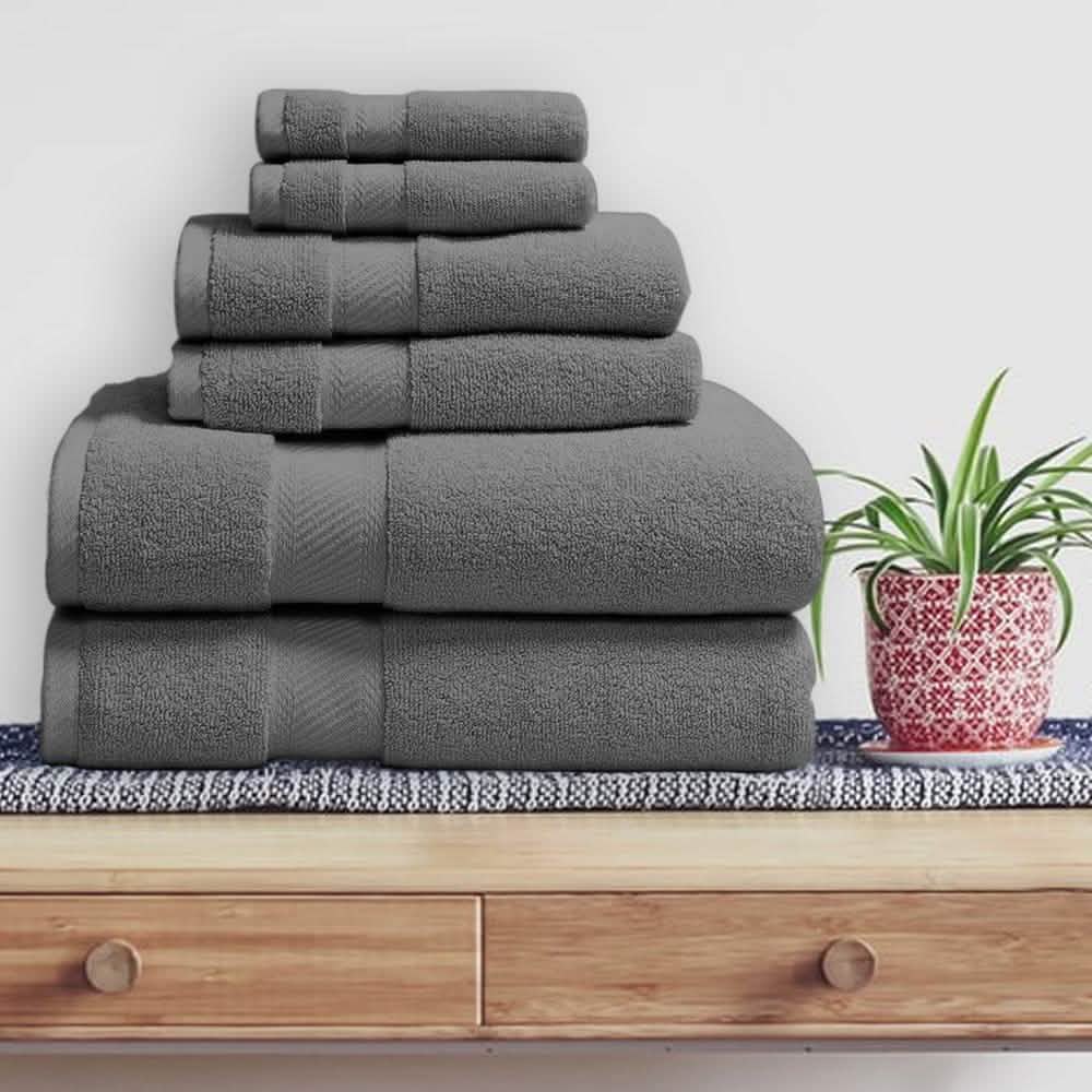 6-Piece: 100% Organic Cotton Bath Towel Set DailySale