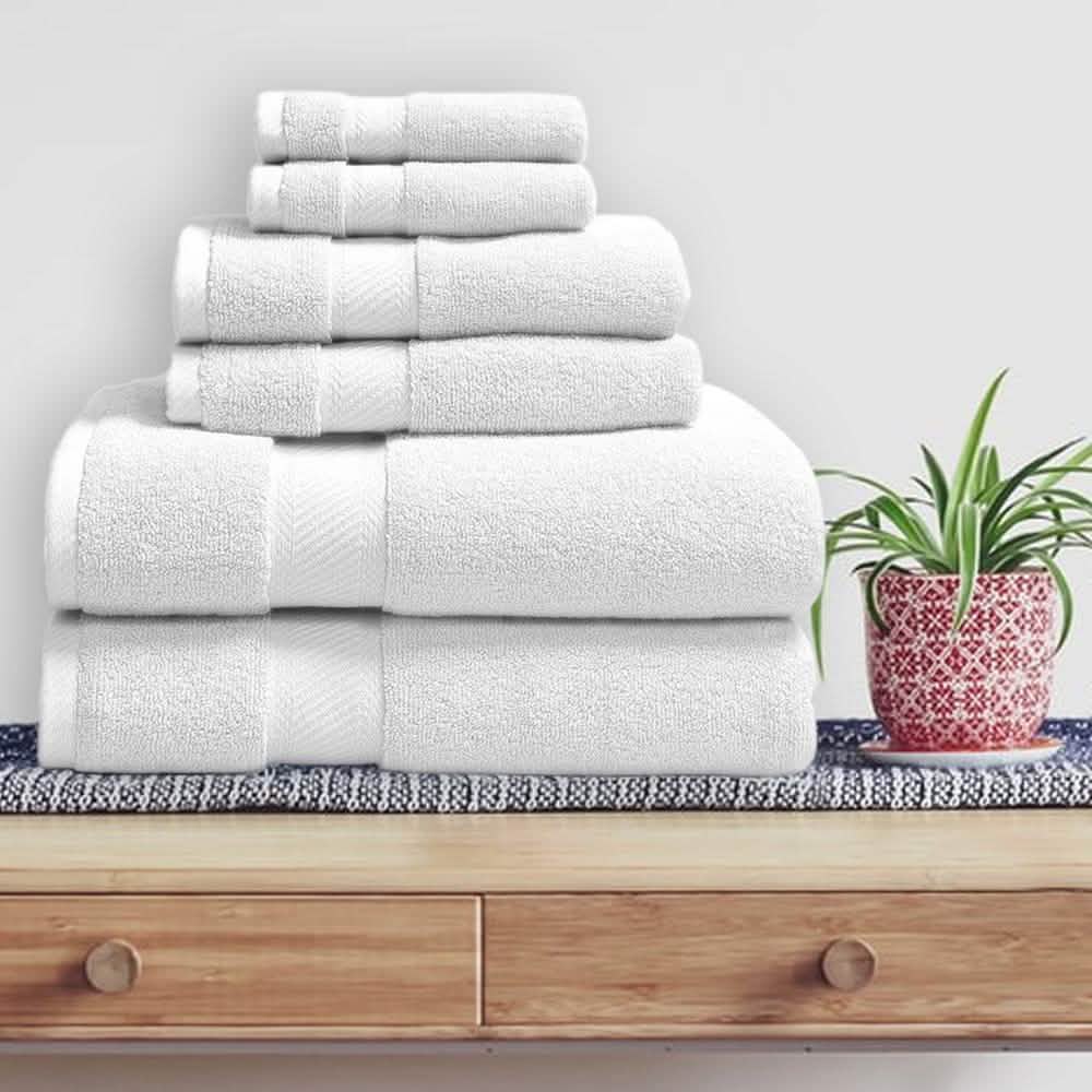 6-Piece: 100% Organic Cotton Bath Towel Set DailySale