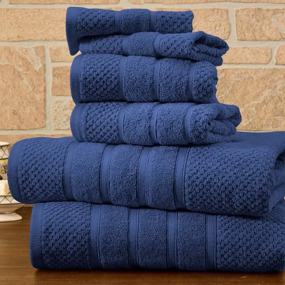 6-Piece Bibb Home Absorbent 100% Egyptian Cotton Towel Set DailySale