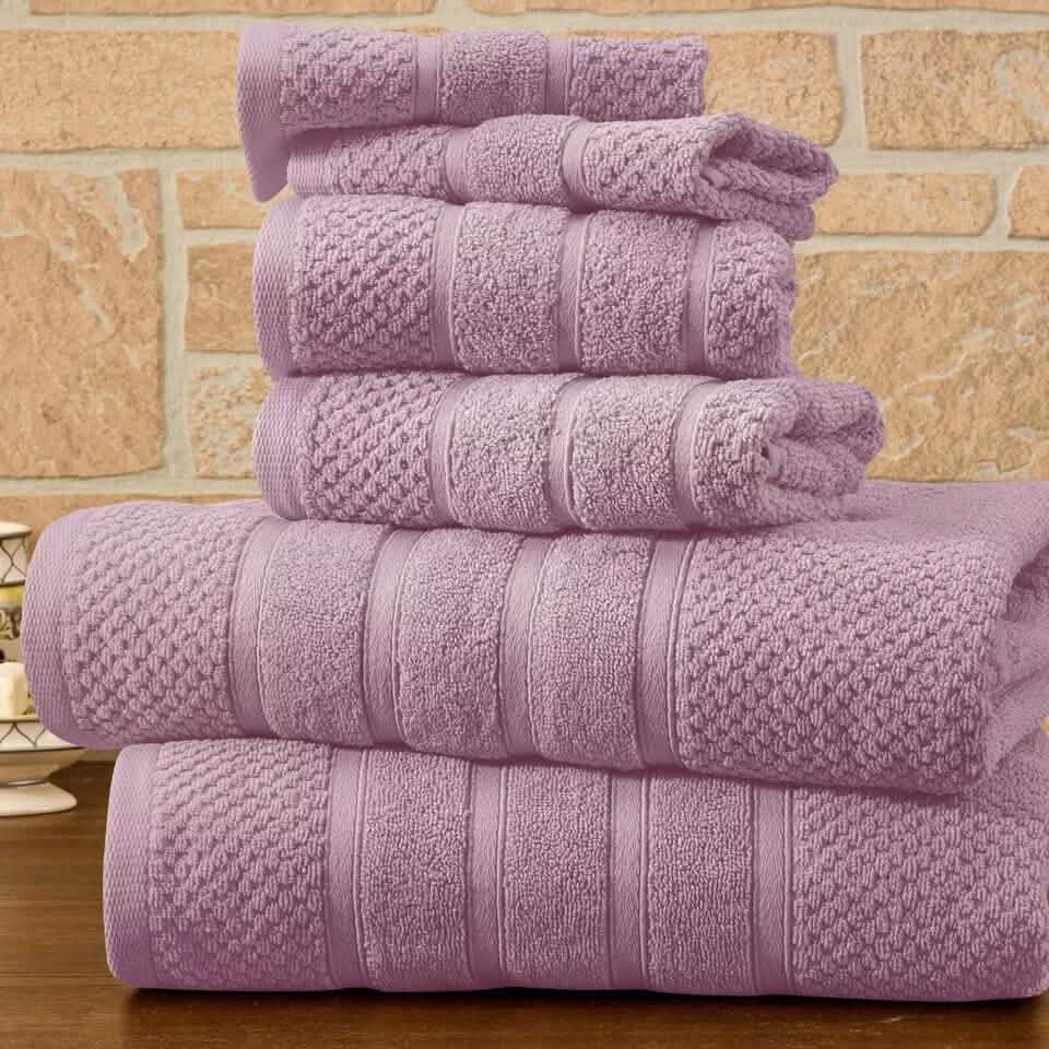 6-Piece Bibb Home Absorbent 100% Egyptian Cotton Towel Set DailySale