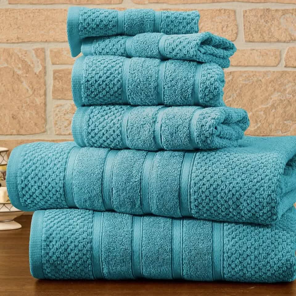 6-Piece Bibb Home Absorbent 100% Egyptian Cotton Towel Set DailySale