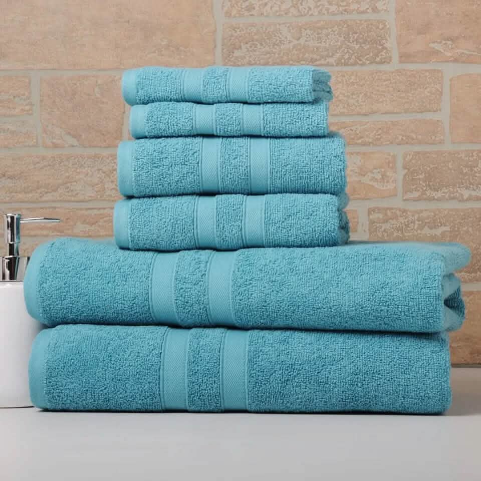 6-Piece Bibb Home Absorbent 100% Egyptian Cotton Towel Set DailySale