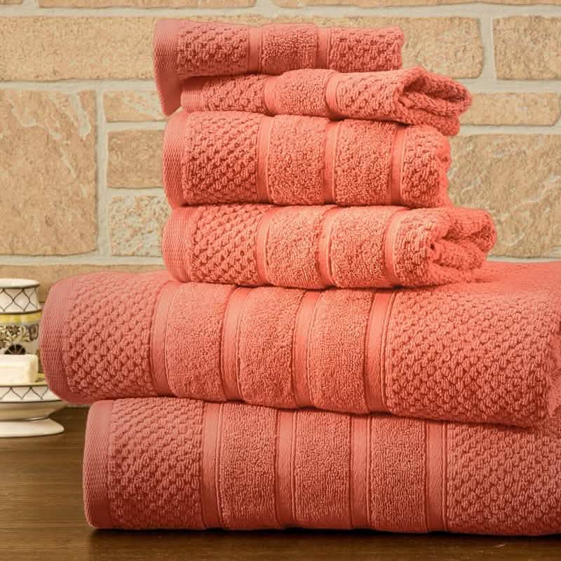 6-Piece Bibb Home Absorbent 100% Egyptian Cotton Towel Set DailySale