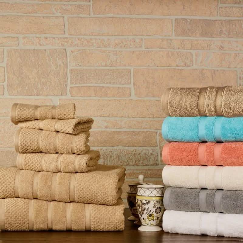 6-Piece Bibb Home Absorbent 100% Egyptian Cotton Towel Set DailySale