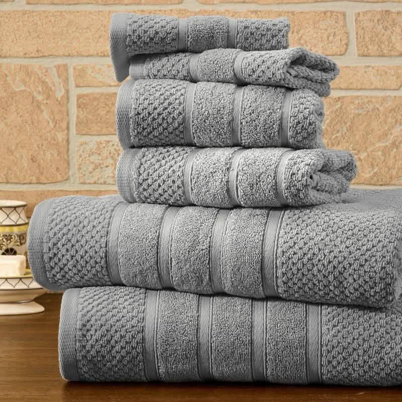 6-Piece Bibb Home Absorbent 100% Egyptian Cotton Towel Set DailySale