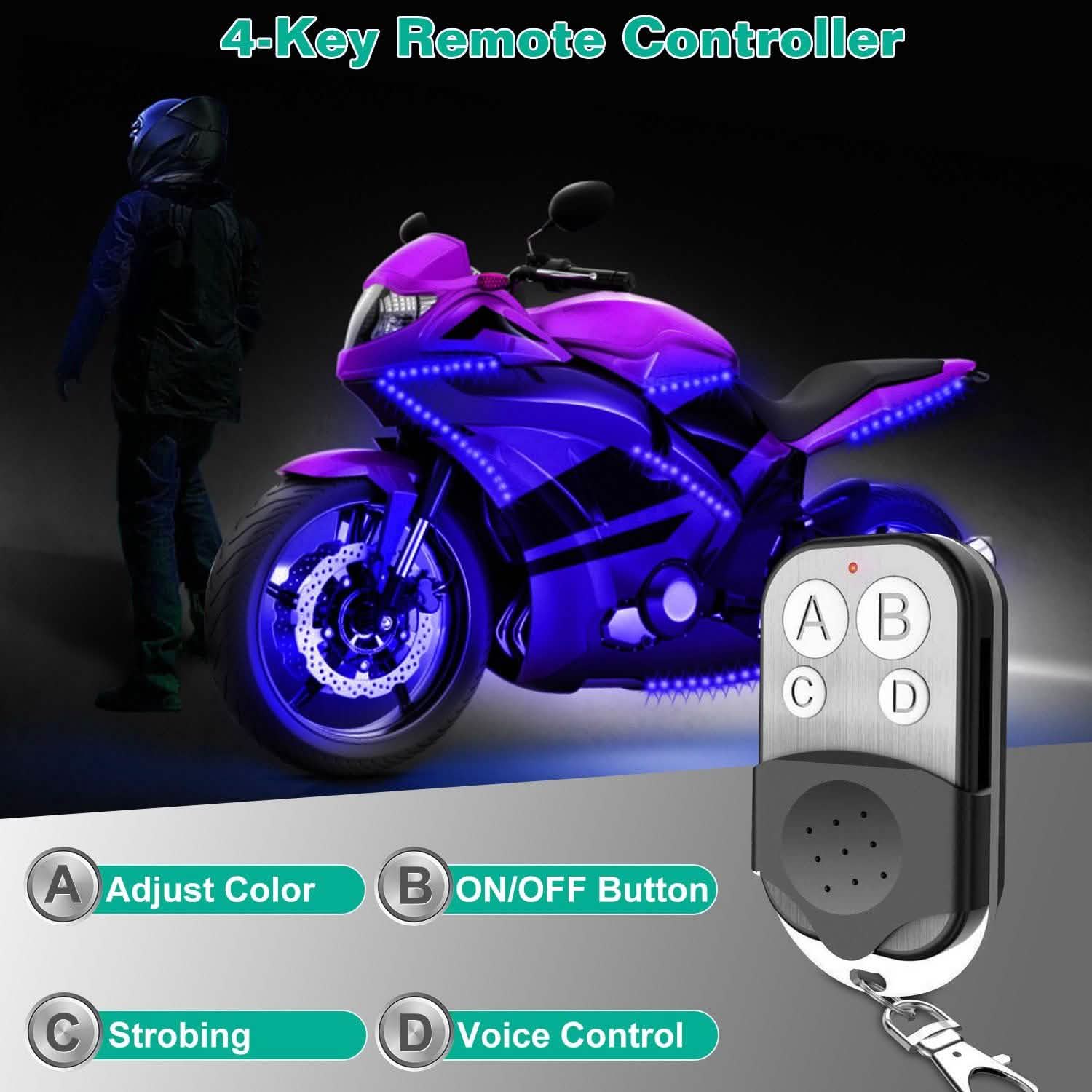 6-Piece: Motorcycle LED Light Strips DailySale
