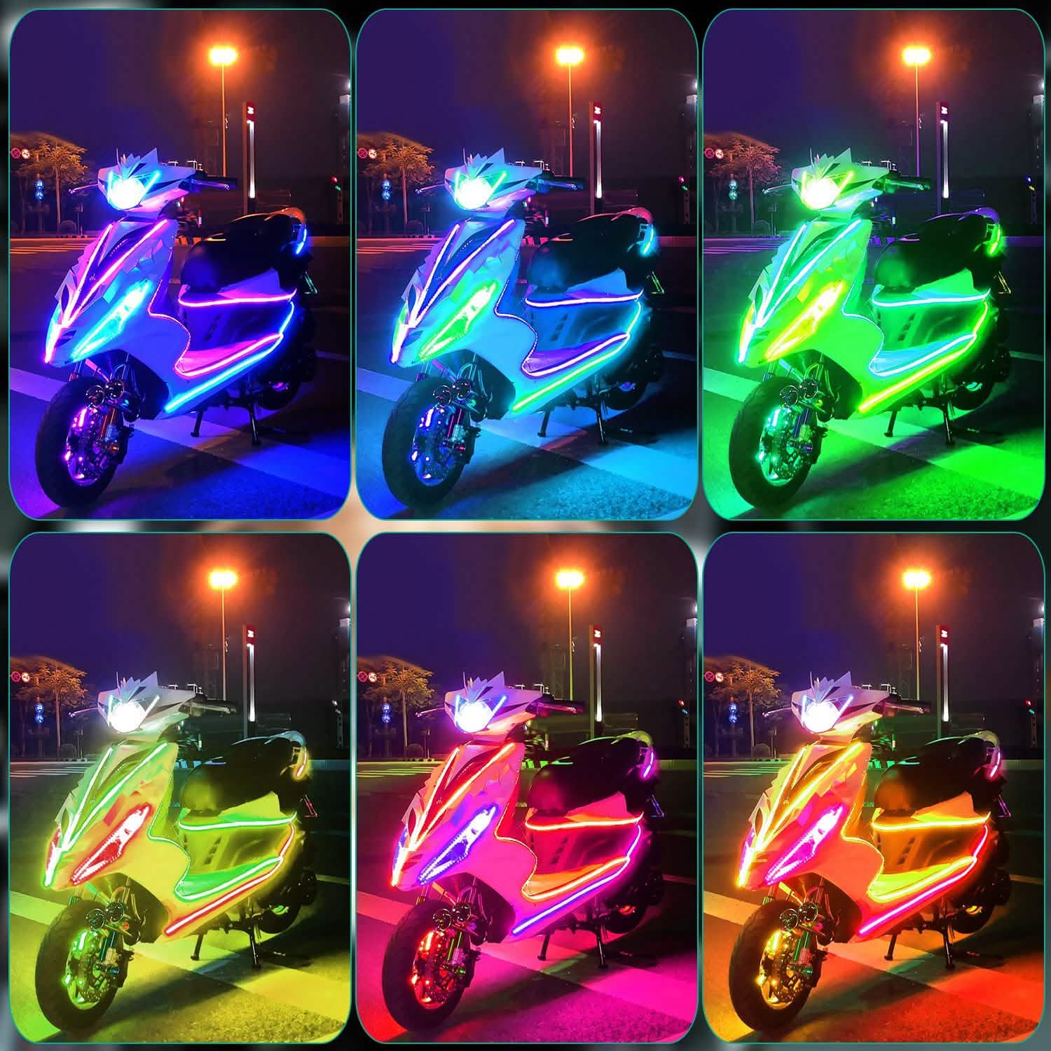 6-Piece: Motorcycle LED Light Strips DailySale