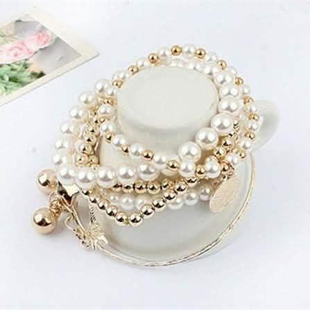 6-Piece: Multi Layer Pearl Bracelet Set DailySale