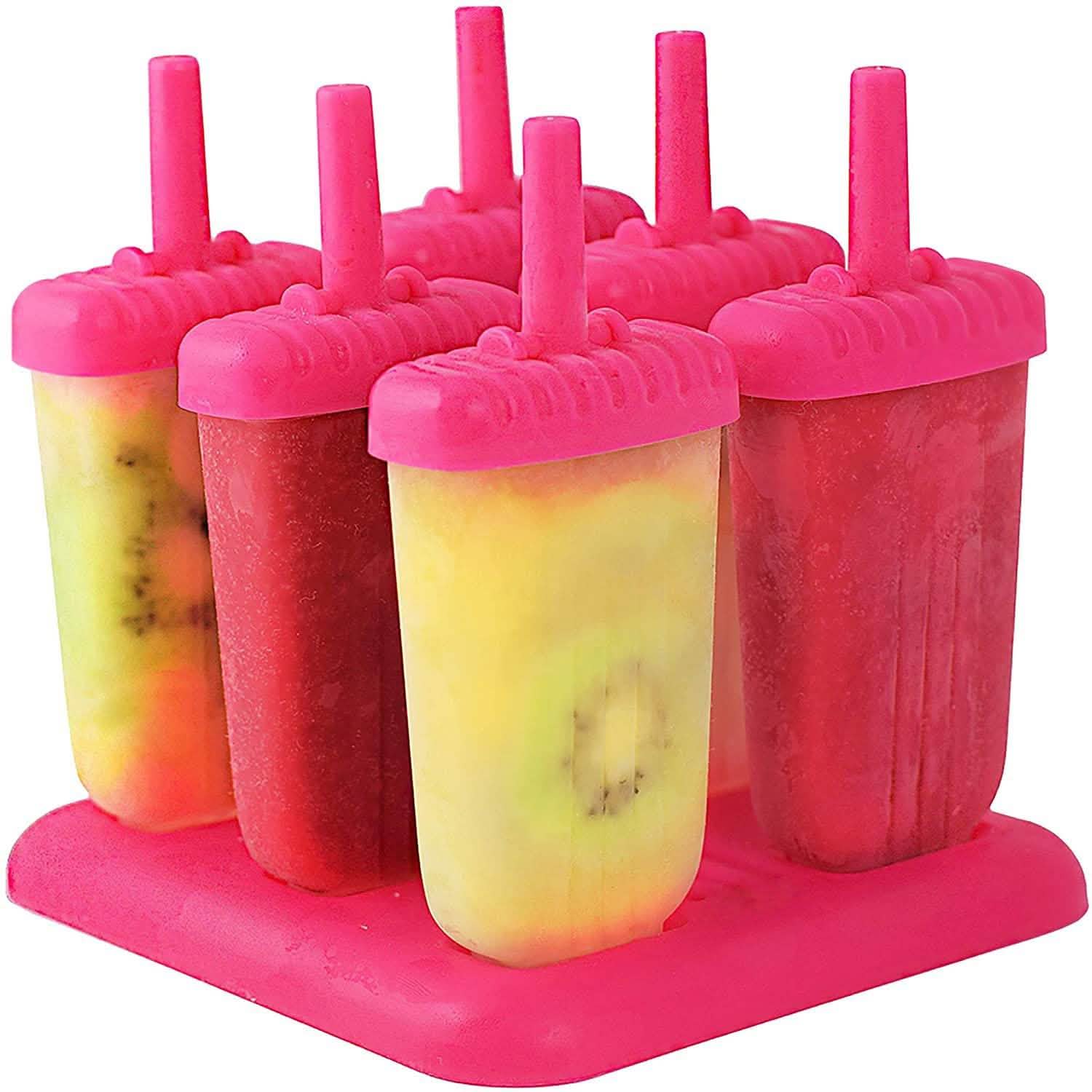 6-Piece: Popsicle Molds Reusable Ice Cream DIY Ice Pop Maker DailySale