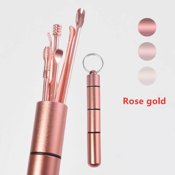 6-Piece: Portable Stainless Steel Ear Pick Set DailySale