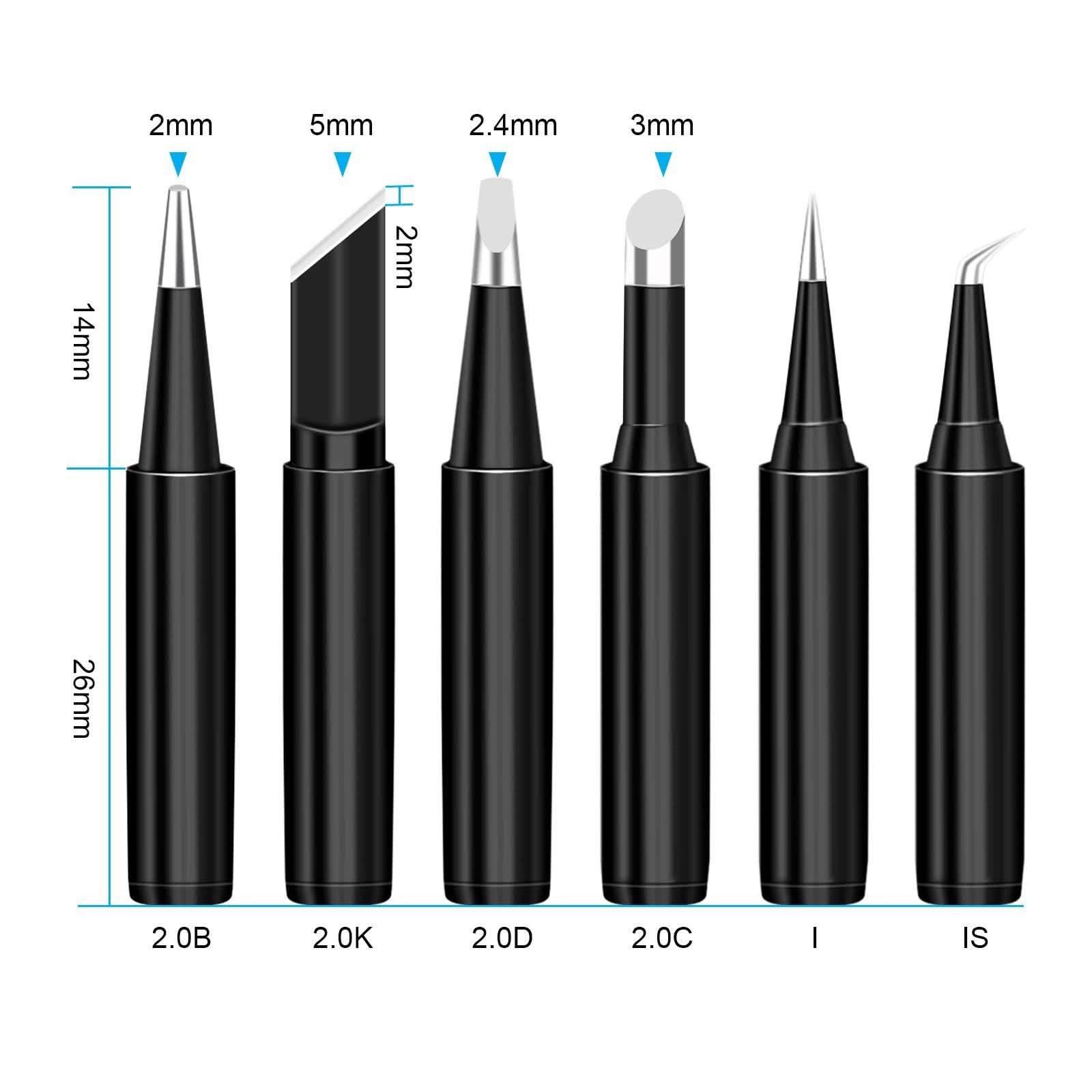 6-Piece Set: 900M-T Series Soldering Iron Tips DailySale