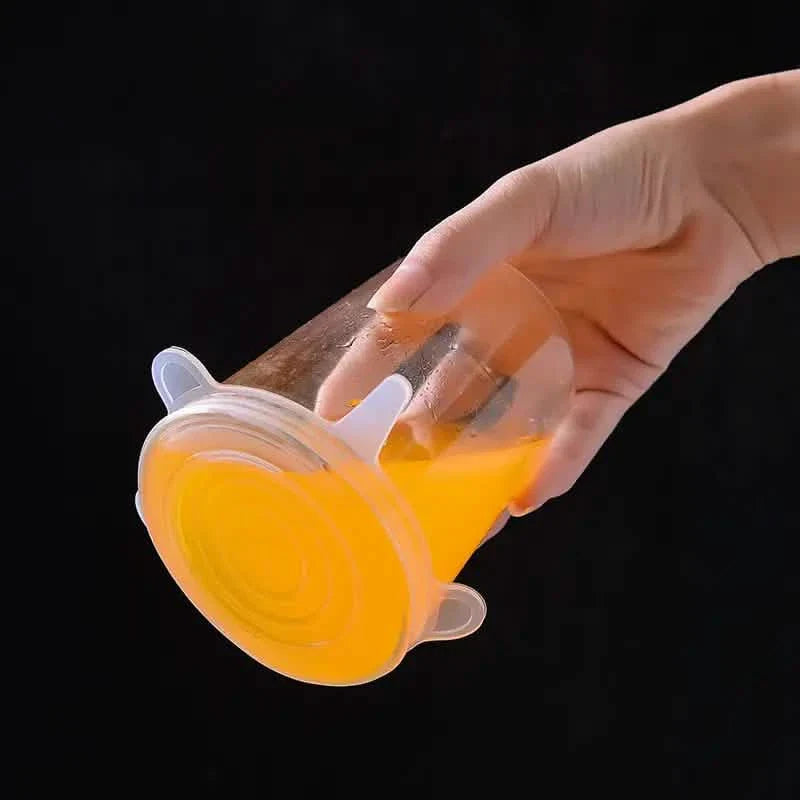 6-Piece Set: Silicone Stretch Lids, Reusable Durable Food Storage Lids DailySale