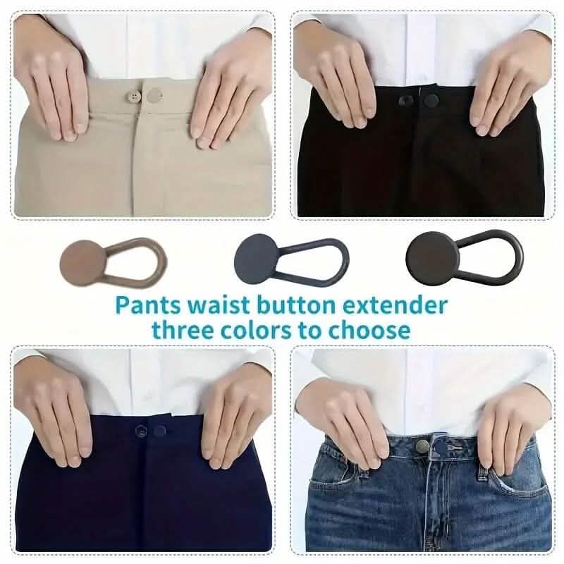 6-Pieces: Durable Waistband Expanders for Jeans DailySale