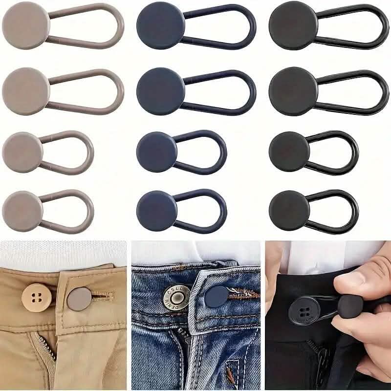 6-Pieces: Durable Waistband Expanders for Jeans DailySale