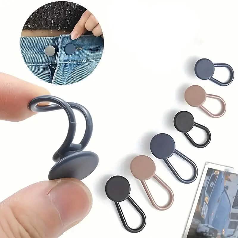 6-Pieces: Durable Waistband Expanders for Jeans DailySale