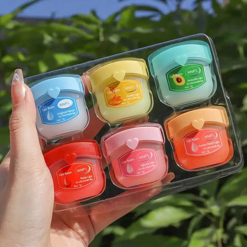 6-Pieces: Luxurious Glossy Lip Balm Set - Long-Lasting Hydration for Dry Lips DailySale