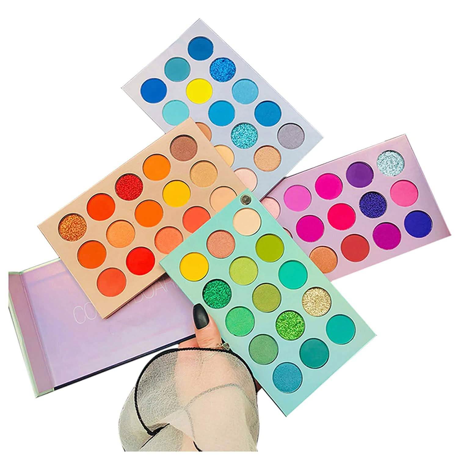 60 Colors Eyeshadow Palette 4-in-1 Color Board Makeup Palette Set DailySale