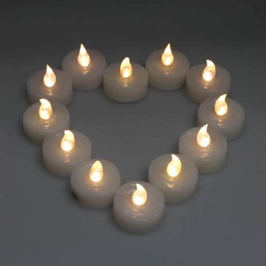 60-Piece: Warm White LED Light Wedding Party Flameless Candle DailySale