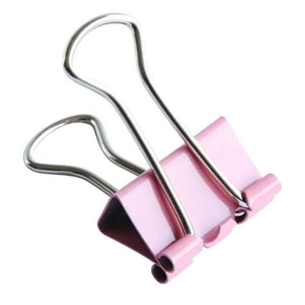 60-Pieces: 15mm Colorful Metal Paper File Ticket Binder Clips DailySale