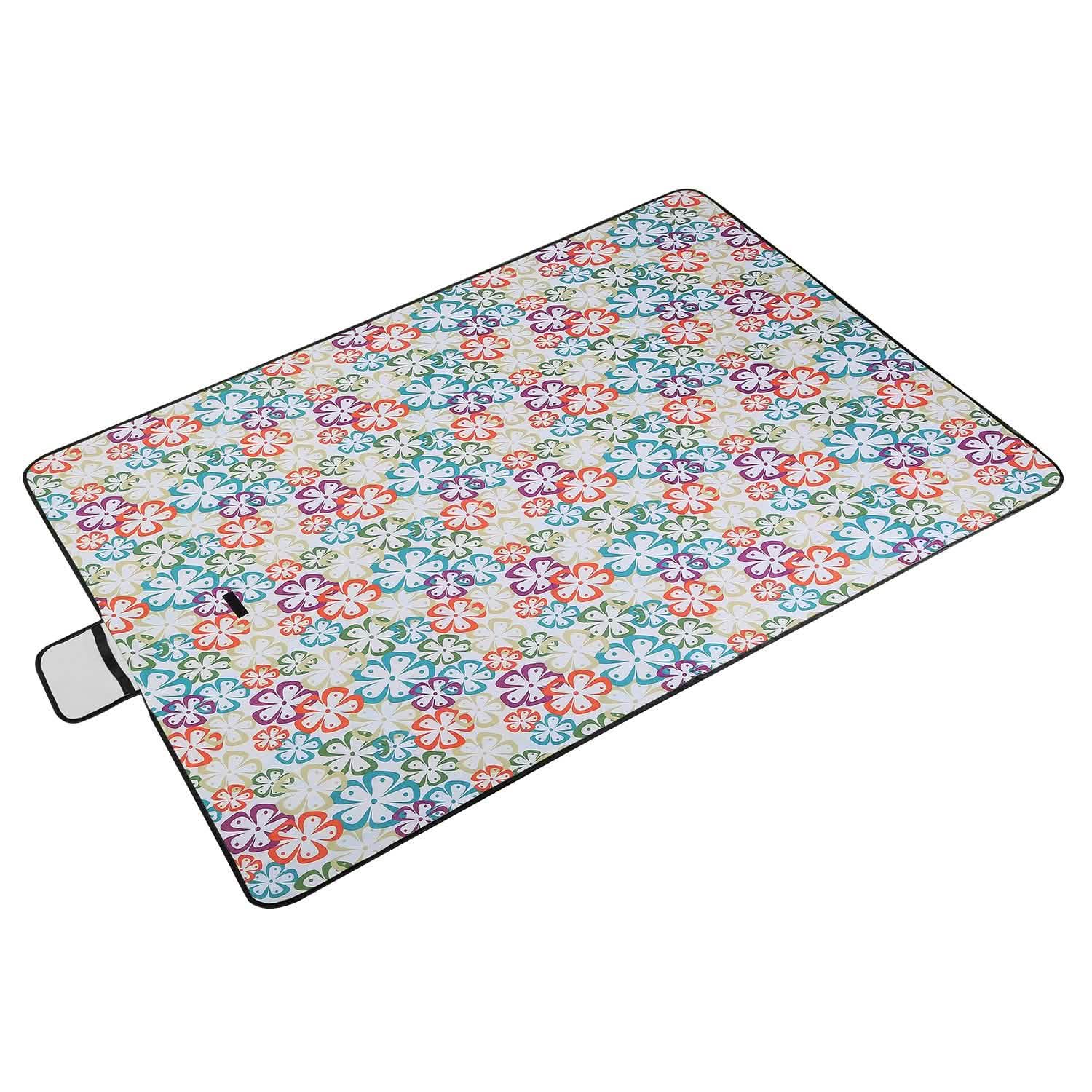 60" x 78" Foldable Waterproof Picnic Blanket with Strap DailySale
