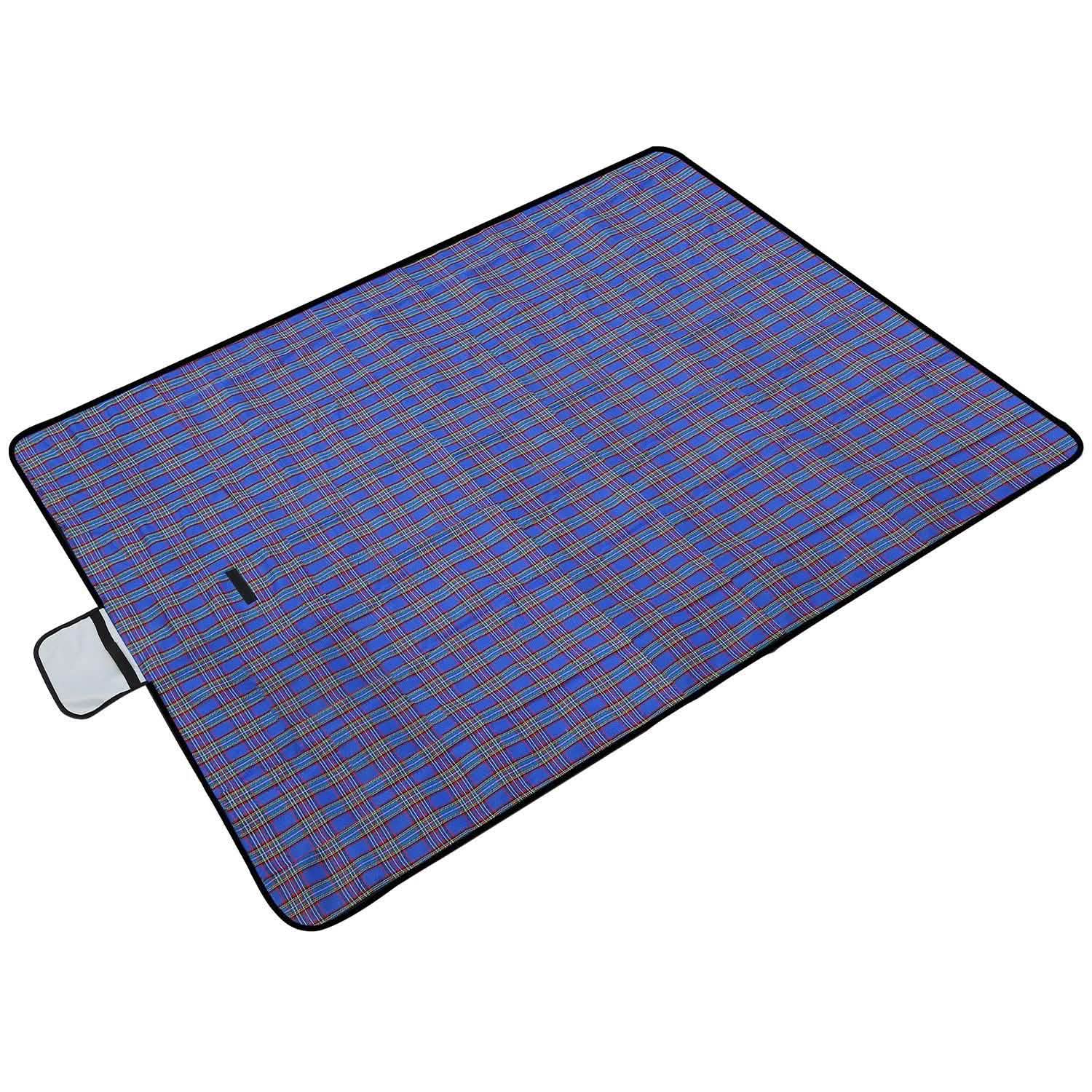 60" x 78" Foldable Waterproof Picnic Blanket with Strap DailySale