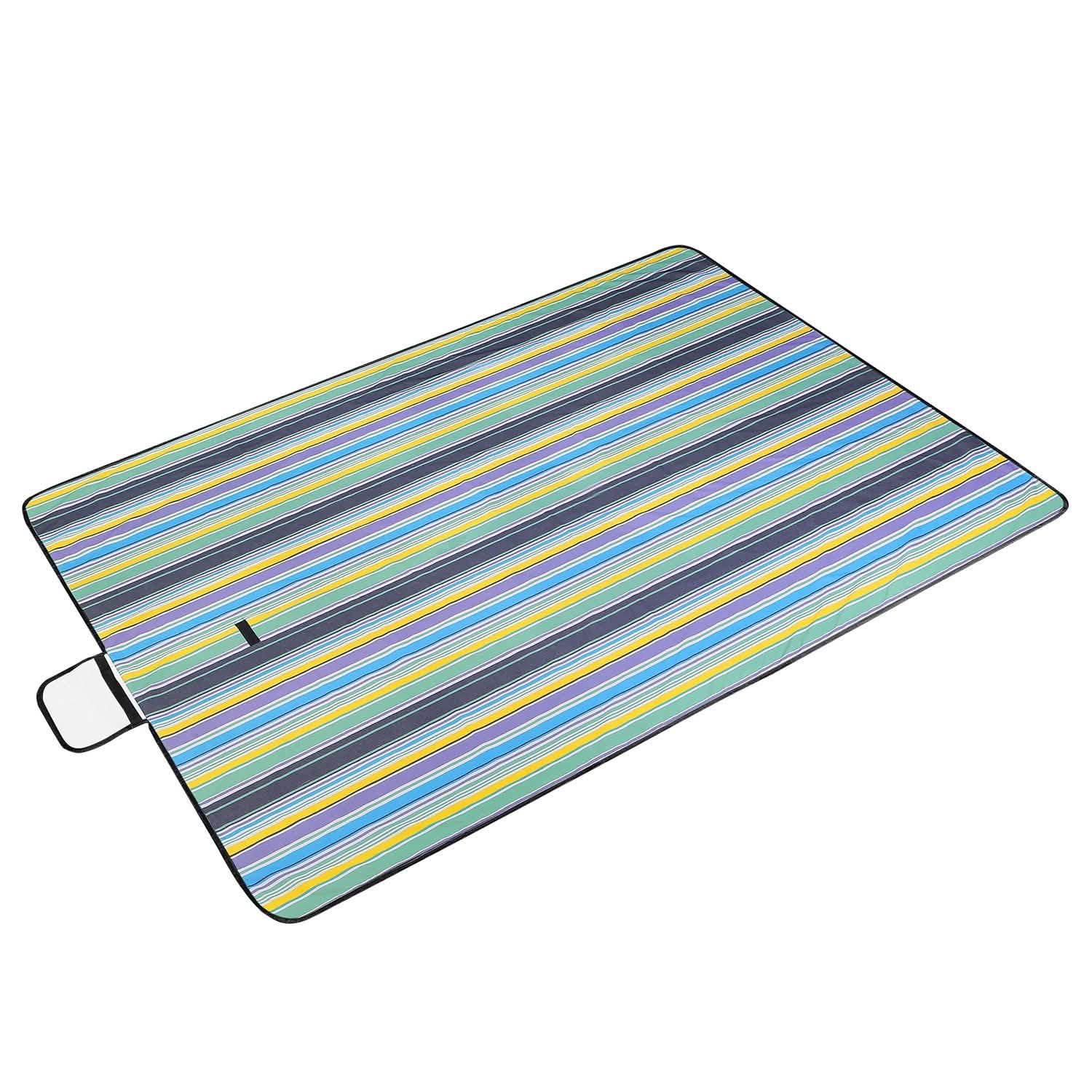60" x 78" Foldable Waterproof Picnic Blanket with Strap DailySale