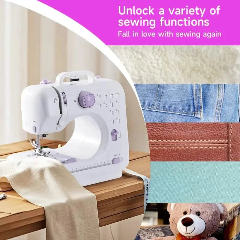 Pro Portable Electric Sewing Machine – 12 Stitches, Adjustable Speed, Multifunctional DailySale