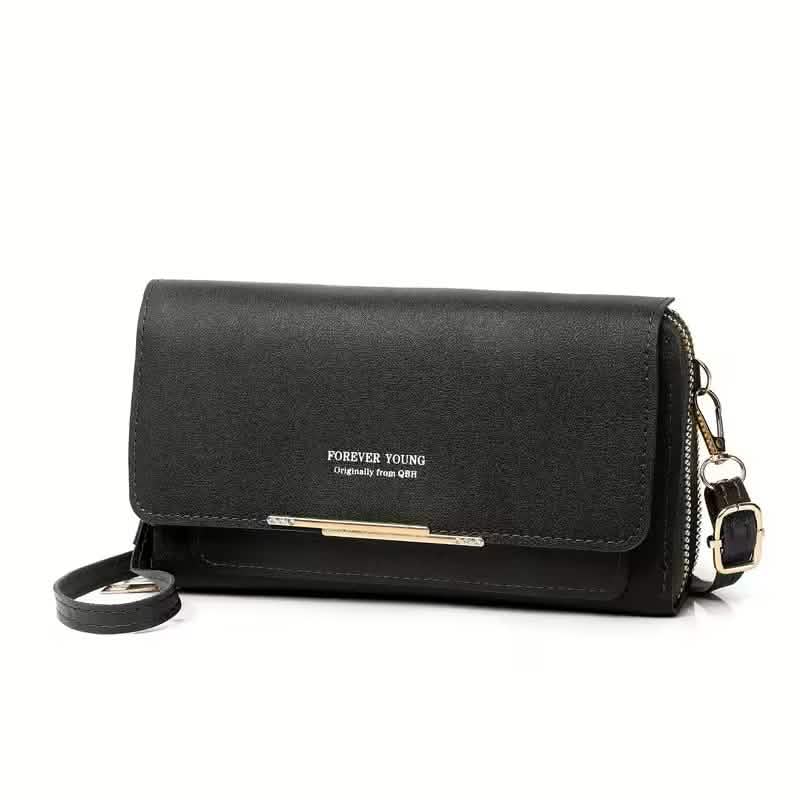 Vegan Messenger Bag – Lightweight Large Shoulder Bag with Detachable Organizer DailySale
