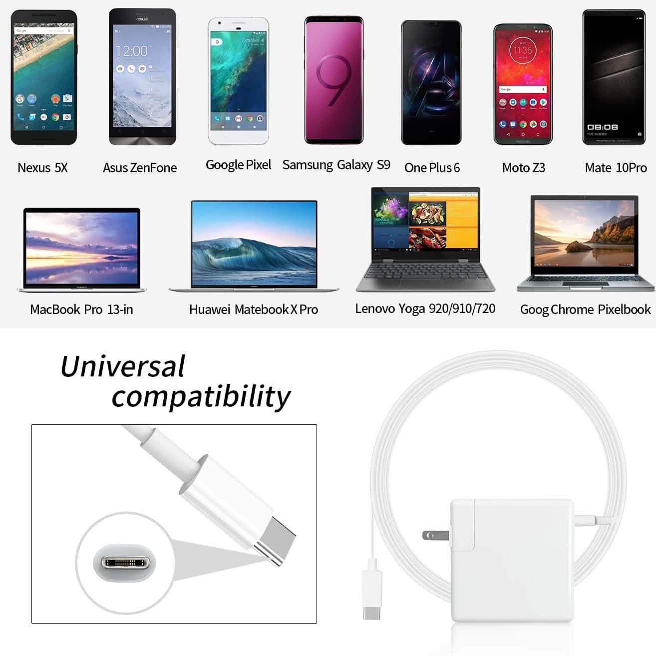 61W USB C Charger Power Adapter for MacBook DailySale