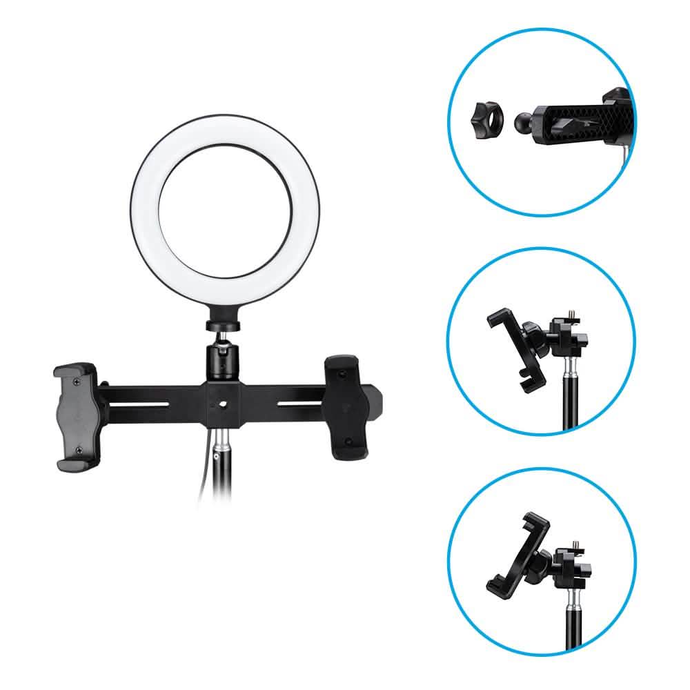 6.3" Multi-function Selfie Ring Light with Tripod Stand DailySale
