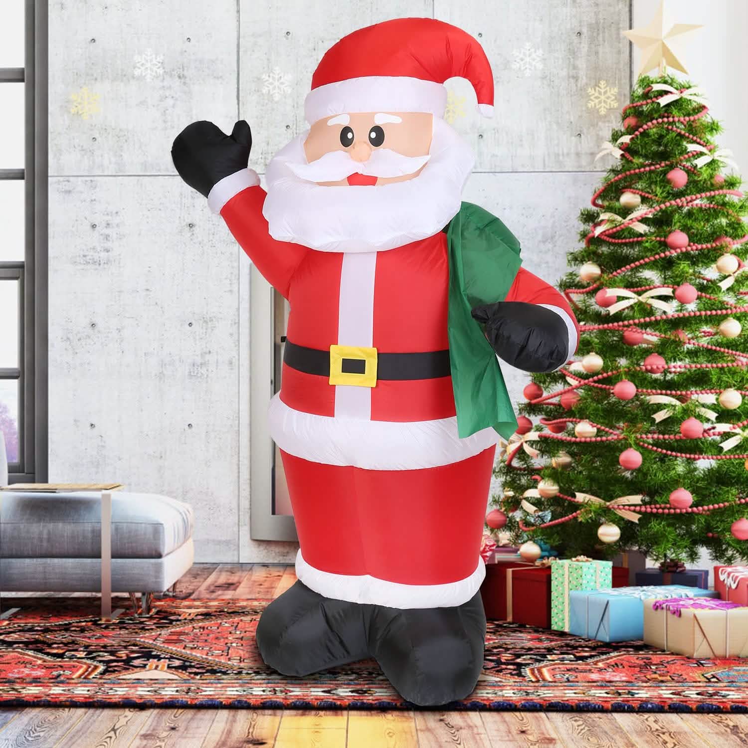 6.4ft Inflatable Christmas Giant Santa Claus DailySale