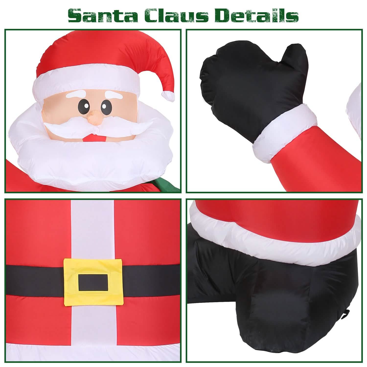 6.4ft Inflatable Christmas Giant Santa Claus DailySale