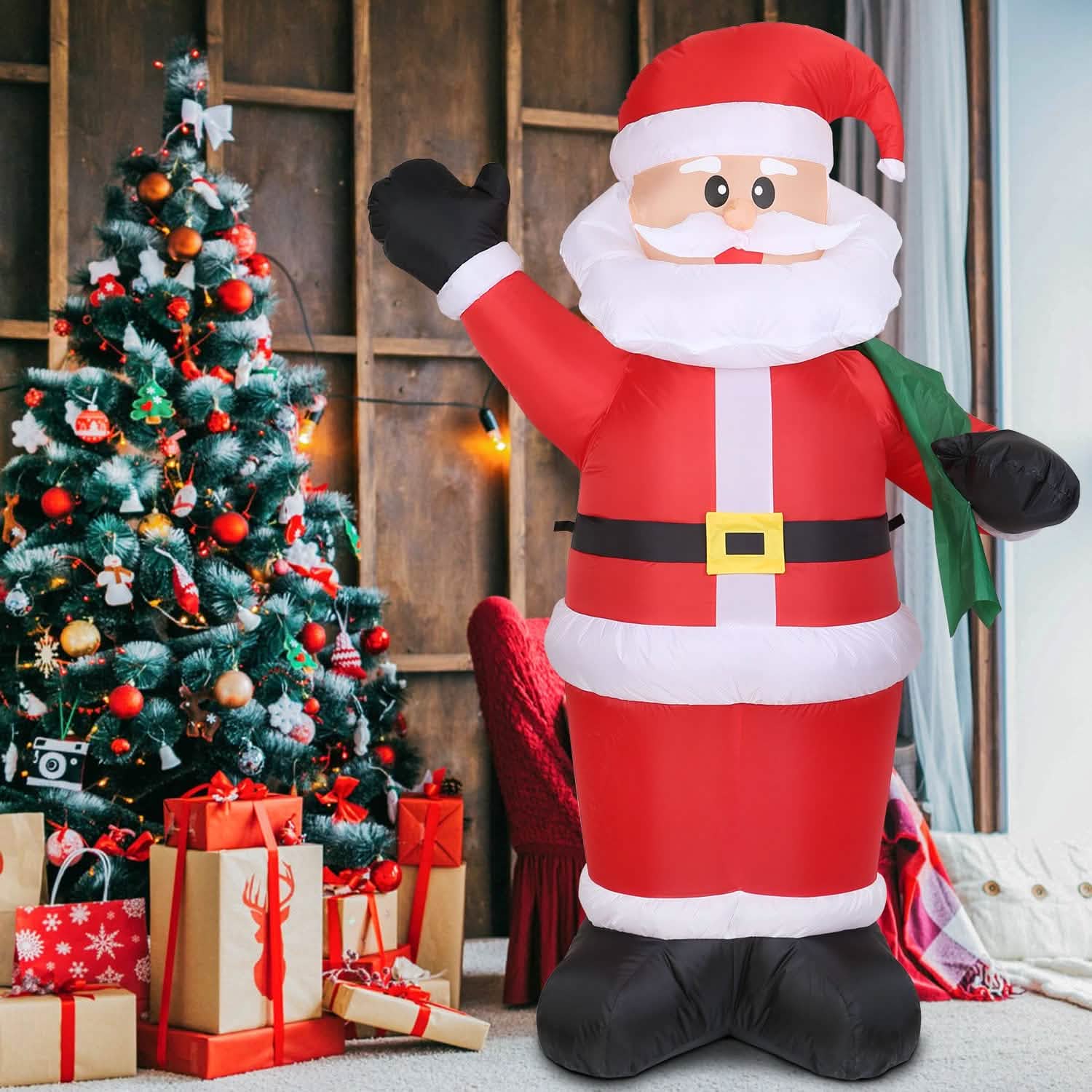6.4ft Inflatable Christmas Giant Santa Claus DailySale