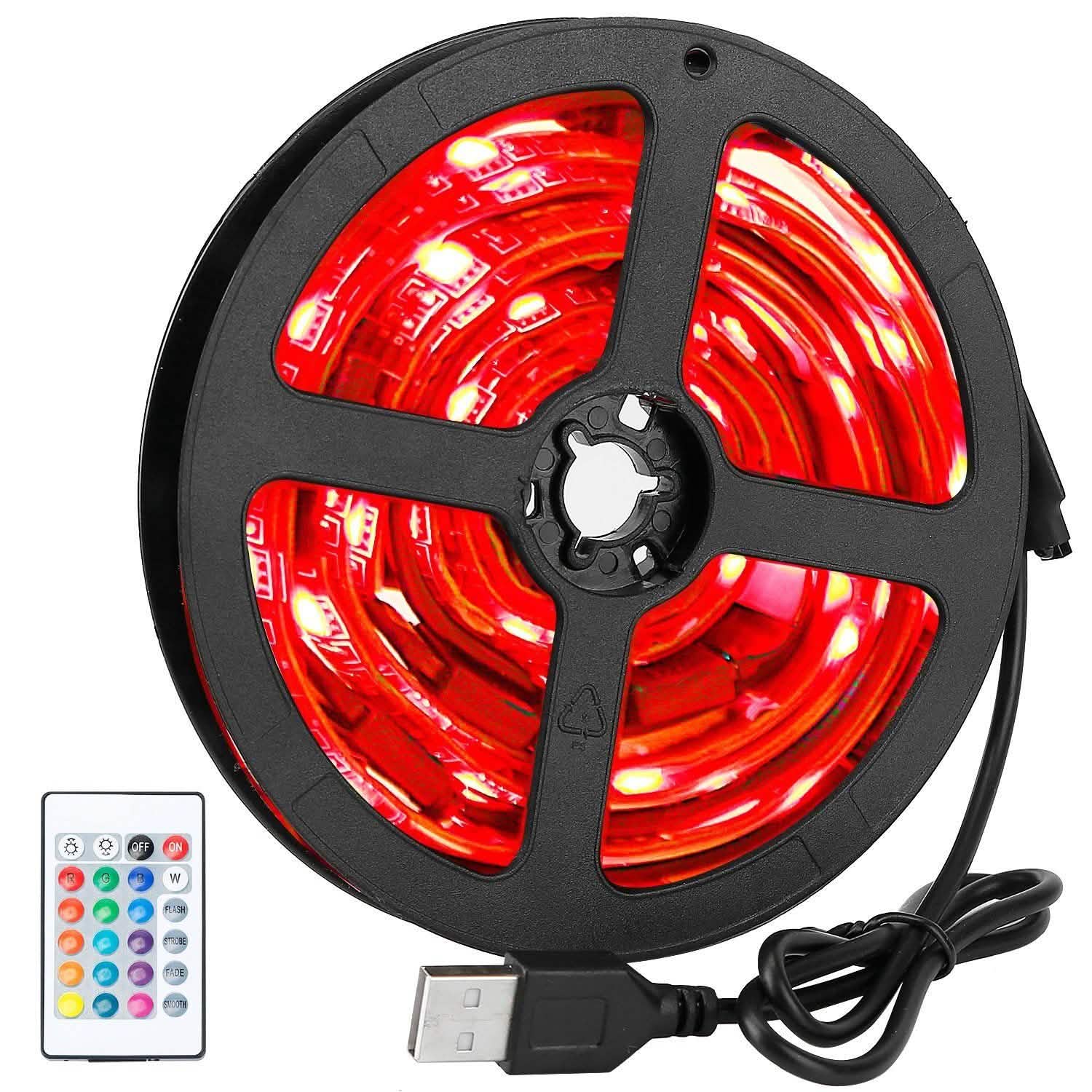 6.56ft TV LED Backlight RGB Strip Light USB Monitor Lighting DailySale