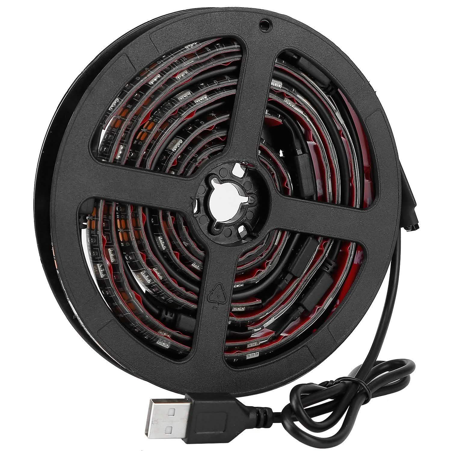 6.56ft TV LED Backlight RGB Strip Light USB Monitor Lighting DailySale