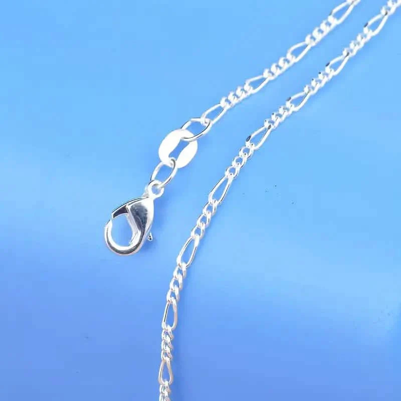 Exquisite Copper Necklace Chain, 16–30in Adjustable, 925 Silver Plated DailySale