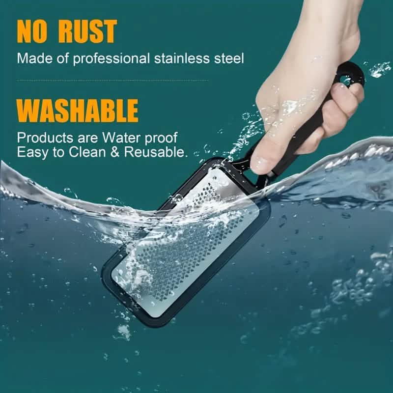 4-Piece Stainless Steel Foot File Set – Callus & Dead Skin Remover DailySale