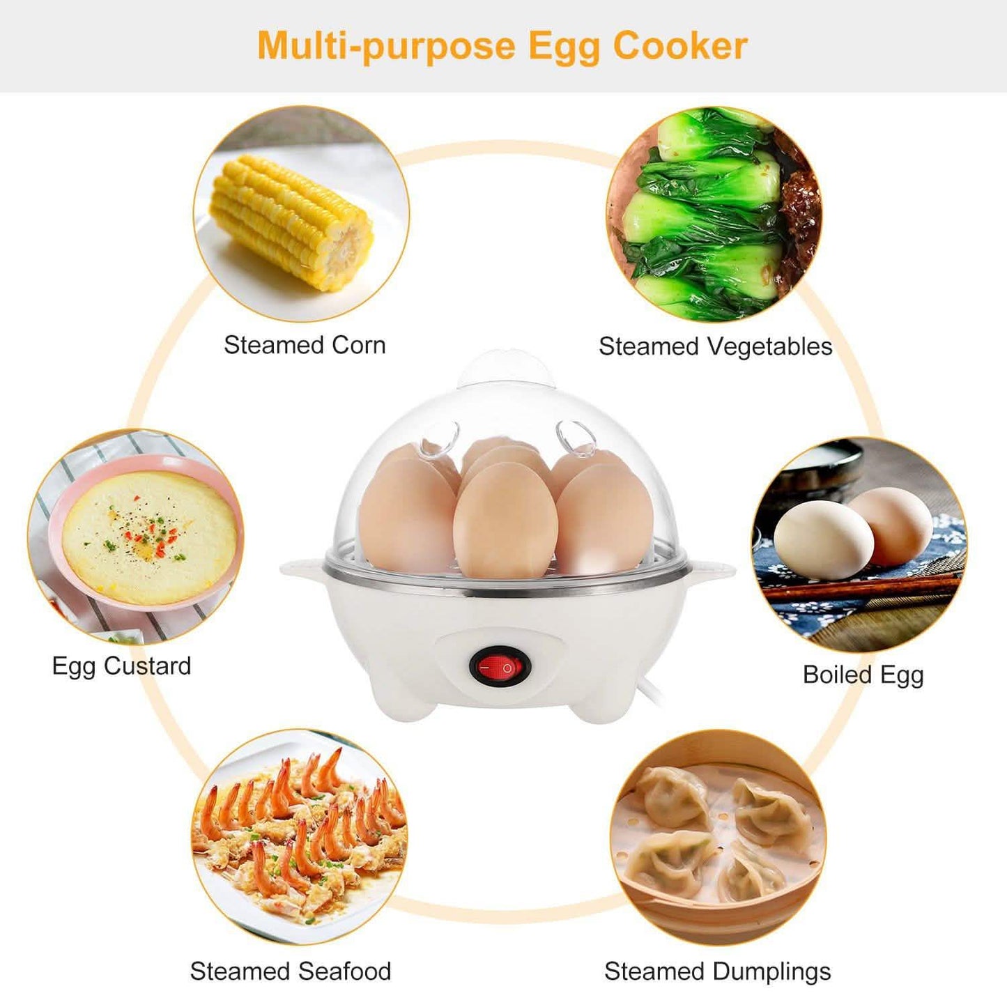 7 Capacity Electric Egg Cooker DailySale