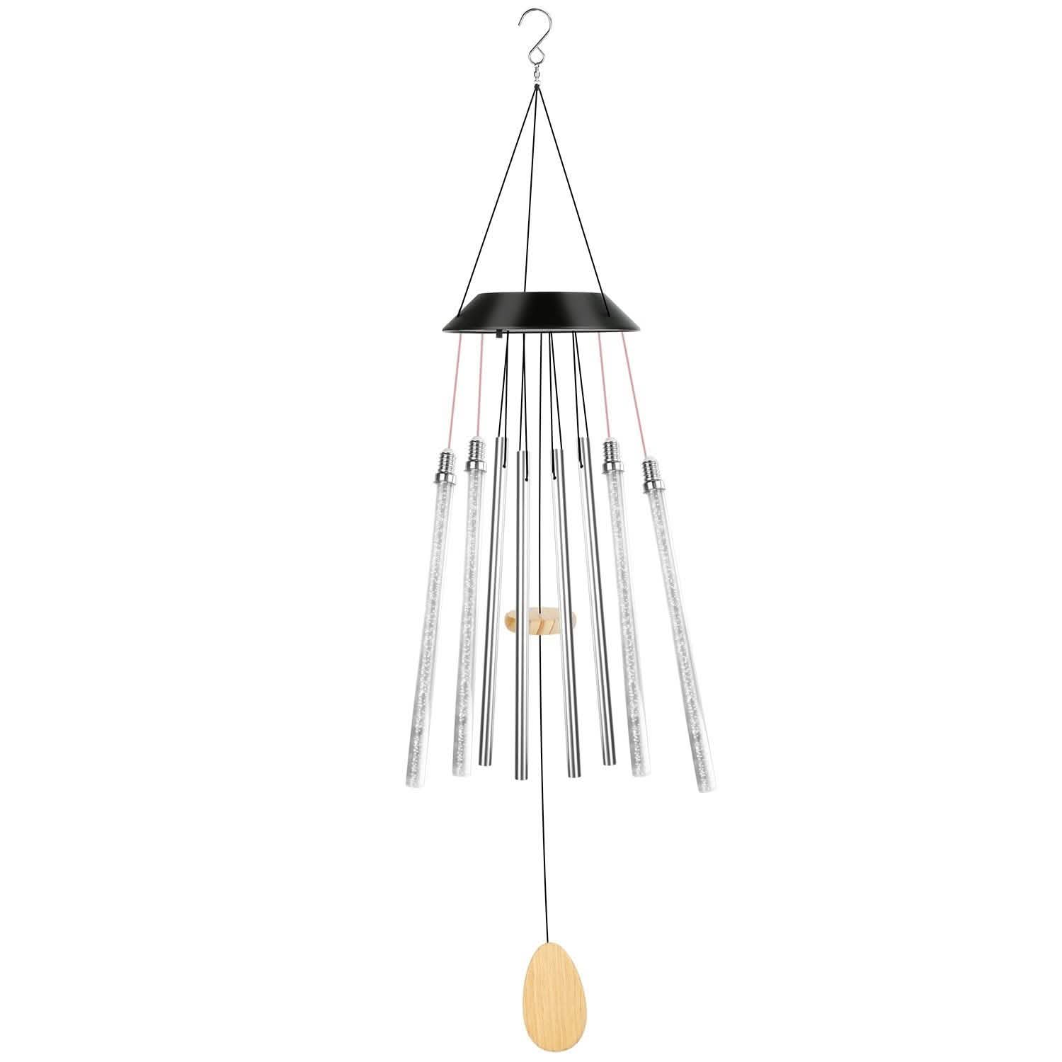 7 Color Changing Solar Wind Chime Lights DailySale
