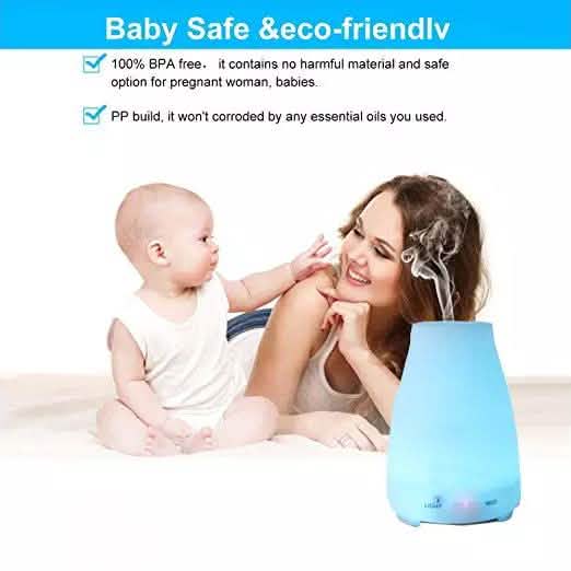 7 Color LED 200ML Ultrasonic Essential Oil Aroma Diffuser and Humidifier with Remote DailySale