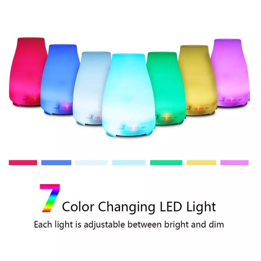 7 Color LED 200ML Ultrasonic Essential Oil Aroma Diffuser and Humidifier with Remote DailySale