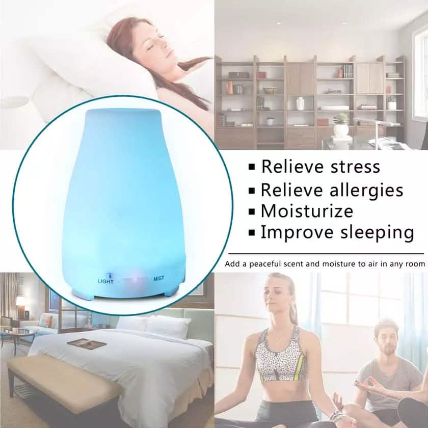 7 Color LED 200ML Ultrasonic Essential Oil Aroma Diffuser and Humidifier with Remote DailySale