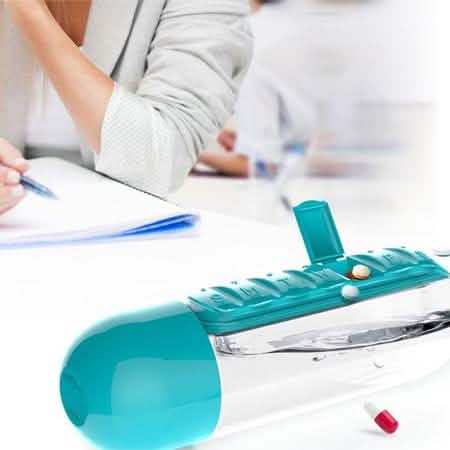 7-Day Pill Tablet Medicine Organizer Water Drink Bottle Holder Box DailySale