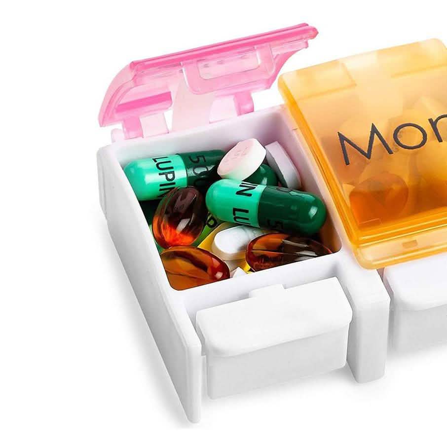 7-Day Weekly Travel Pill Organizer DailySale