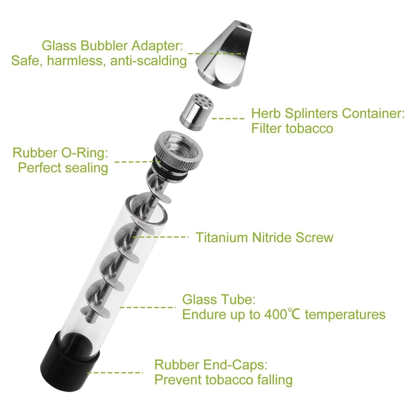 7-in-1 Grinder Blunt Kit with Smoking Metal Tip Cleaning Brush DailySale