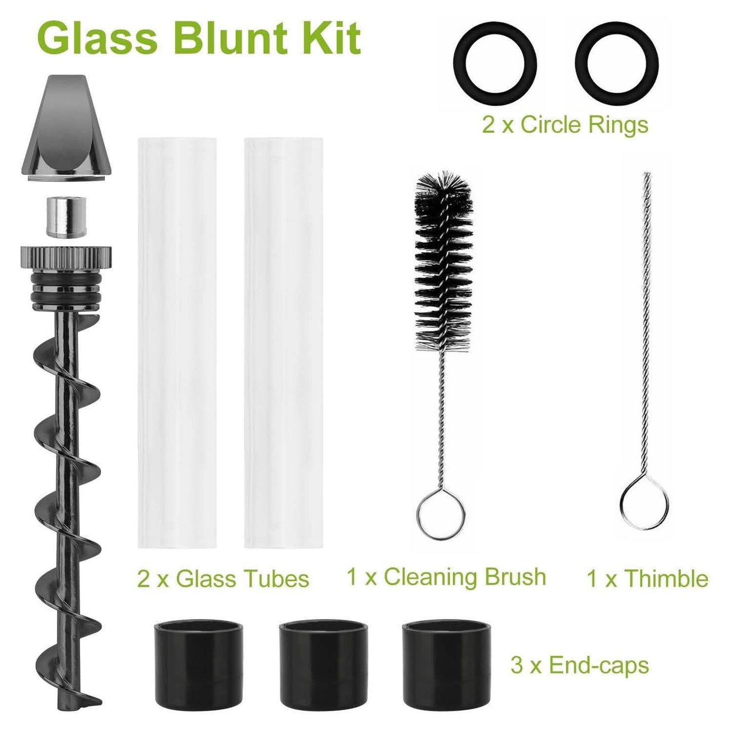 7-in-1 Grinder Blunt Kit with Smoking Metal Tip Cleaning Brush DailySale